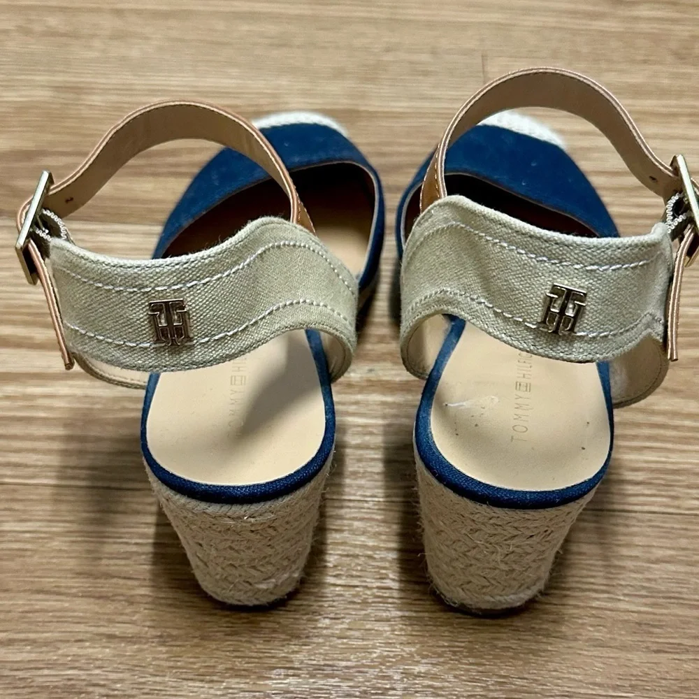 TOMMY HILFIGER wedge platform espadrilles
